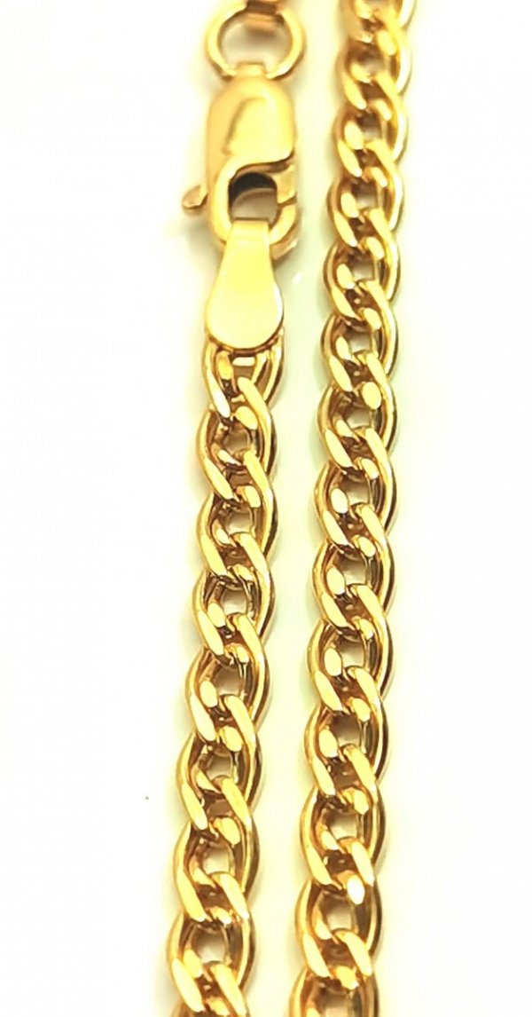 Bransoletka 19cm Monaliza gęsta złoto 585