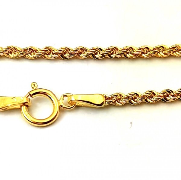 Łańcuch Korda II sznur złoto 585 