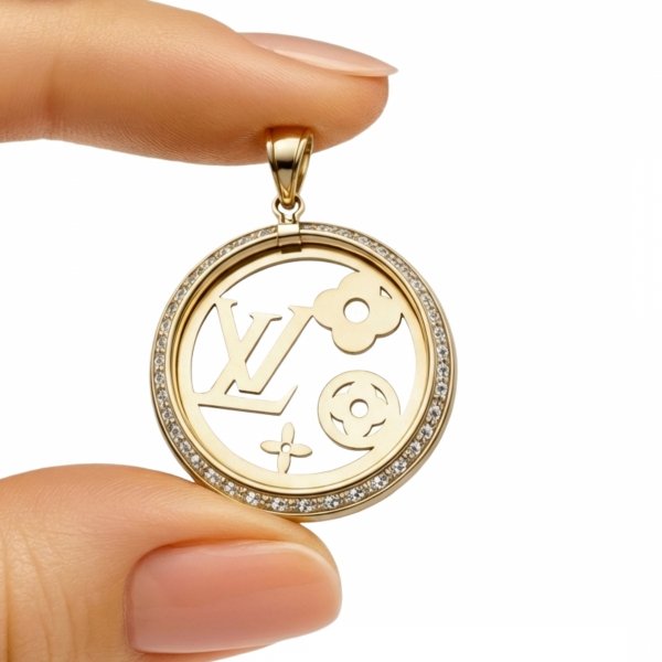 Wisior koło symbole złoto 585