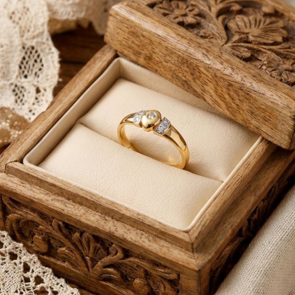 Pierścionek  z kamieniami R.17 złoto 585 