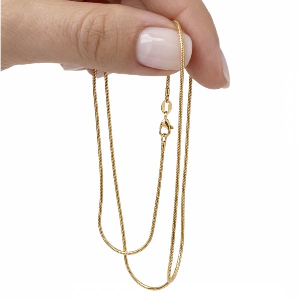 Łańcuch 50cm linka pełna złoto 585 