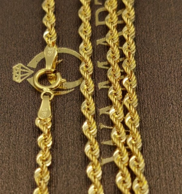 Łańcuszek KordaII gruby 45dl złoto 585