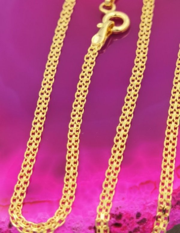 Łańcuszek naszyjnik Wężowy pełne złoto 585