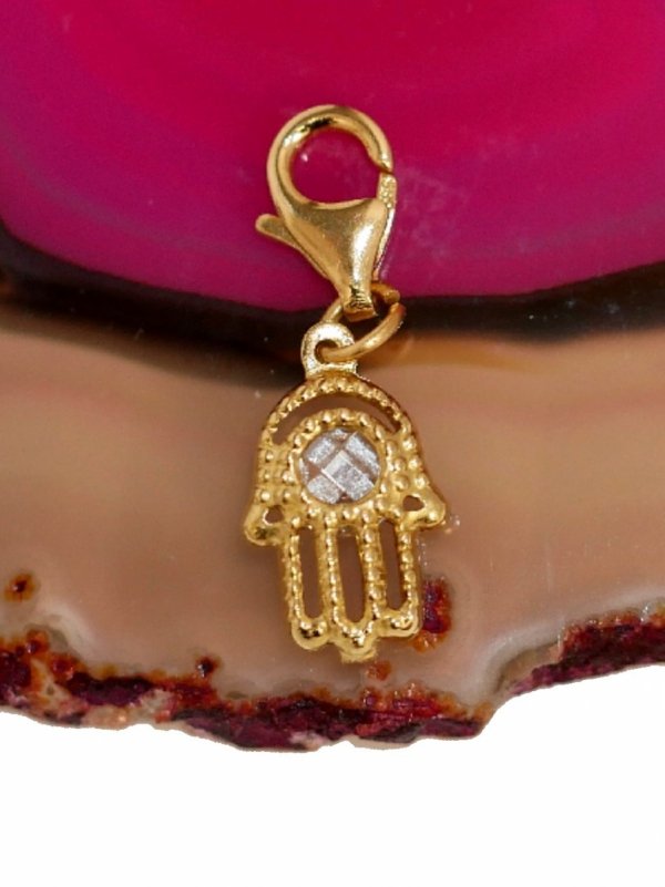 Charms przywieszka ręka Fatimy talizman złoto 585