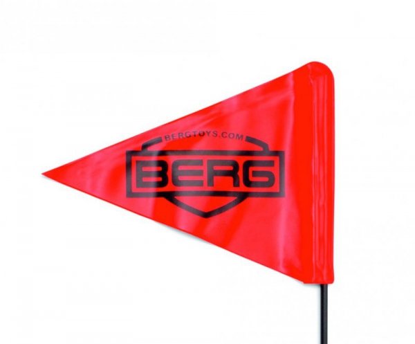BERG Flaga Bezpieczeństwa do Gokartów Buddy z Masztem Czerwona