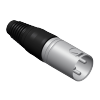 Procab VC3MX-P Cable connector - 3-pin xlr male Connector 50 pcs box