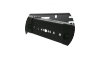 CAYMON OPR306A/B 19 cali in depth adjustable open frame rack - 6 unit - 300 ~ 450mm Black