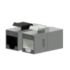 Procab VCK510/S Keystone adapter - CAT6 RJ45 - RJ45 - metal shielded Keystone adapter cat6 rj45