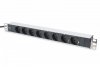 Digitus Listwa zasilająca PDU 19 cali RACK 8xSchuko, 2m 1xSchuko, 16A, aluminiowa