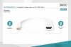 Digitus Kabel adapter Displayport 1080p 60Hz FHD Typ miniDP/HDMI A M/Ż biały 0,15m