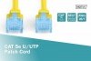 Digitus Patch cord U/UTP kat.5e PVC 5m Żółty