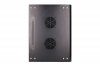 Extralink Szafka wisząca rack 4U 600x450 czarna szklane drzwi