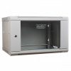 Digitus Szafa wisząca jednosekcyjna 19 cali 6U 368/600/450mm, drzwi szklane, szara (RAL 7035)
