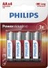Philips Baterie Power Alkaline AA 4szt. blister