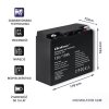 Qoltec Akumulator AGM 12V | 17Ah | max. 255A