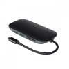 AUKEY CB-C71 aluminiowy HUB USB-C | 8w1 | RJ45 Ethernet 10/100/1000Mbps | 3xUSB 3.1 | HDMI 4k@30Hz | SD i microSD | USB-C Power 