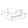 Maclean Szuflada podbiurkowa Organizer MC-875