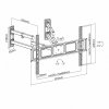 ART Uchwyt do TV LED/LCD 32-70 cali 45KG AR-85 regulca pion/poziom Narożny 622mm
