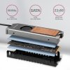 AXAGON Miedziany radiator z wentylatorem do dwustronnych dysków M.2 SSD CLR-M2FAN, wysokość 13cm