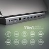 AXAGON HMC-4KX3 Wieloportowy hub USB 5Gbps, 3x USB-A, 2x HDMI + DP + GLAN +  SD/microSD + audio, PD 100W