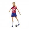 Mattel Lalka Barbie Piłkarka czerwona koszulka