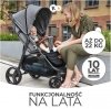 Kinderkraft Wózek spacerowy GRANDE PLUS GREY