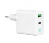 Gembird Ładowarka USB-A USB-C LED 20W PD QC3.0 biała