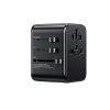 WEKOME Ładowarka / Adapter podróżny Pop Digital Series  EU / UK / US / AU + 3x USB-C & 2x USB-A 30W Czarny