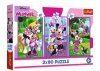 Trefl Puzzle 3x80 elementów Minnie i przyjaciele