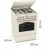 Gorenje Kuchnia gazowo-elektryczna GKS6C71CLI