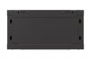 Lanberg Szafa instalacyjna rack wisząca 19 cali 4U 540x350 czarna drzwi   przeszklone ( flat pack)