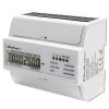 Qoltec Trójfazowy dwukierunkowy elektroniczny licznik | miernik zużycia energii na szynę DIN | 400V | 100A | LCD | 4P