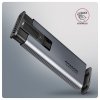 AXAGON EEM2-SD2 Obudowa zewnętrzna aluminiowa bezśrubowa USB-A/C 3.2 Gen2 M.2 NVMe/SATA display LCD