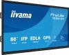 IIYAMA Monitor 86 cali TE8615A-B1AG IPS,4K,40pkt,550cd,DeepContrast-IR+,    HDMI x2,DP,USB-C, 2 x 20W, OPS Slot x1, 5xUSB, 2xRJ45,8-Array,EDLA, WiFi,PiP, iiW