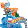 Hot Wheels Tor samochodowy Racer Verse Jurassic World Morski dinopościg