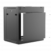 CAYMON WPR412R/B 19” wall mount rack - 12 units - 450mm depth - Removable back Black version