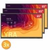 Zestaw: 3x Monitor Interaktywny LYRA TT-6521Q z uchwytem