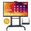 Zestaw Monitor Interaktywny 1 x 86 cali LYRA PRO + OPS i5 12 gen. + podstawa mobilna HW86