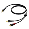 PROCAB CLA711/10 3.5 mm Jack male stereo - 2 x RCA/Cinch male 10 meter