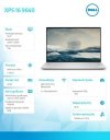 Notebook Dell XPS 16 9640/Ultra 7 155H/32GB/1TB SSD/16.3 UHD