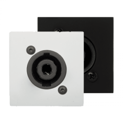 AUDAC CP45SPES/W Connection plate D-size speaker 45 X 45 mm - solderless White version