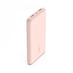 Belkin PowerBank 10 000mAh USB A i C 15W różowe złoto