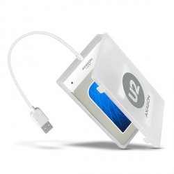 AXAGON ADSA-1S Adapter USB 2.0 SATA do szybkiego przyłączenia 2.5 cali SSD/HDD Z pudełkiem