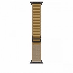 Apple Opaska Alpine w kolorze beżu do koperty 49 mm - rozmiar M - elementy z tytanu w kolorze czarnym