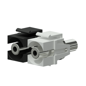 Procab VCK310/W Keystone adapter - 3.5 mm Jack female - 3.5 mm Jack female White