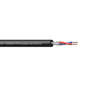 Procab CMC224-CCA/3 Balanced microphone kabel - flex 2 x 0.20 mm2 - 24 AWG - EN50399 CPR Eurocla