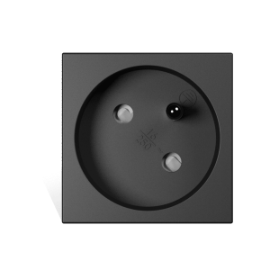 CAYMON CP45PF/B Connection module - French power socket Black version