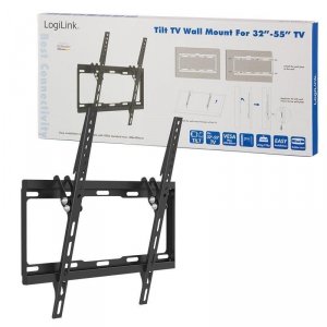 Uchwyt ścienny LogiLink do telewizora LCD/LED nachylenie -14°/0°, VESA 400x400, 32-55 cali