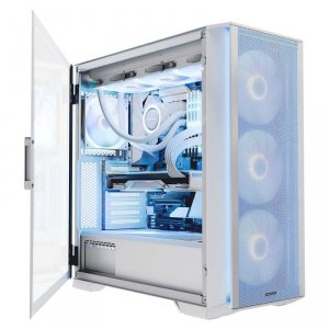 Obudowa komputerowa Modecom Horizon ARGB Flow Midi USB Type C, Biała
