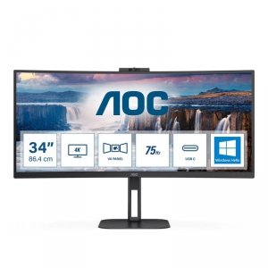 Monitor AOC 34 cale CU34V5CW/BK HDMI DP USB-C głośniki